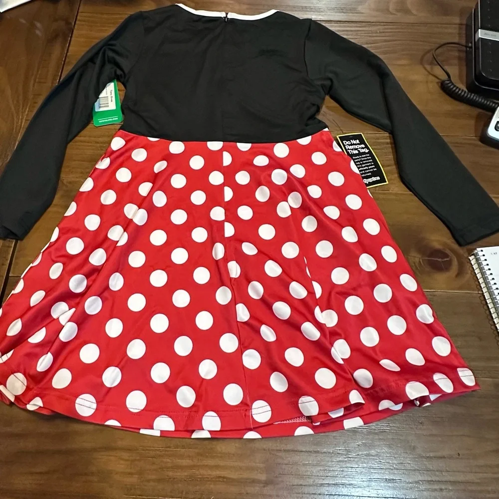 Tipsy Elves Girls small Minnie Mouse–Inspired Polka Dot Dress costume‎  New